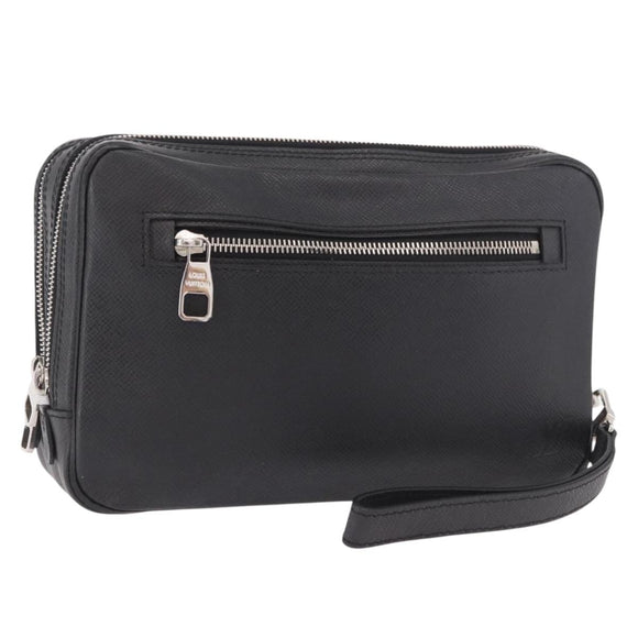 LOUIS VUITTON Taiga Neo pavel Clutch Bag Ardoise M32684 LV Auth ka5148