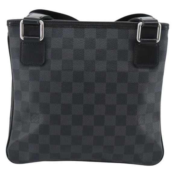 LOUIS VUITTON Damier Graphite Tomas Shoulder Bag N58028 LV Auth ka5149