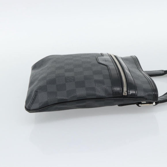 LOUIS VUITTON Damier Graphite Tomas Shoulder Bag N58028 LV Auth ka5149