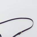 Salvatore Ferragamo Gancini Hand Bag Leather 2way Purple Gold Auth ka5151A-14
