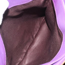Salvatore Ferragamo Gancini Hand Bag Leather 2way Purple Gold Auth ka5151A-25