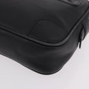 CELINE Clutch Bag Leather Black Silver Auth ka5153-14