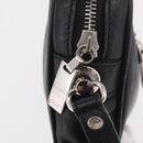 CELINE Clutch Bag Leather Black Silver Auth ka5153-9