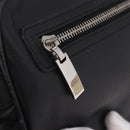 CELINE Clutch Bag Leather Black Silver Auth ka5153-17