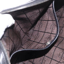 CELINE Clutch Bag Leather Black Silver Auth ka5153-22