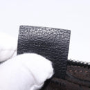 CELINE Clutch Bag Leather Black Silver Auth ka5153-12