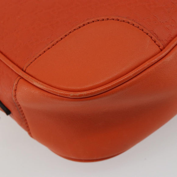 GUCCI Micro GuccissimaGG Shoulder Bag Orange Gold 449413 Auth ka5154