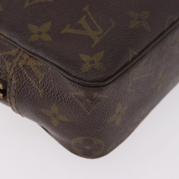 LOUIS VUITTON Monogram Trousse Toilette 23 Clutch Bag M47524 LV Auth ka5155