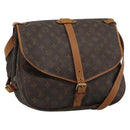 LOUIS VUITTON Monogram Saumur 35 Shoulder Bag M42254 LV Auth ka5161-1