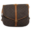 LOUIS VUITTON Monogram Saumur 35 Shoulder Bag M42254 LV Auth ka5161-13