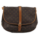 LOUIS VUITTON Monogram Saumur 35 Shoulder Bag M42254 LV Auth ka5161-2