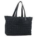 CHANEL New Travel Line Tote Bag Nylon Black CC Auth ka5162-1