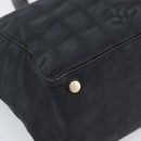 CHANEL New Travel Line Tote Bag Nylon Black CC Auth ka5162-11