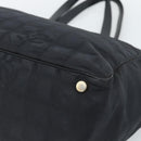 CHANEL New Travel Line Tote Bag Nylon Black CC Auth ka5162-12