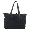 CHANEL New Travel Line Tote Bag Nylon Black CC Auth ka5162-2
