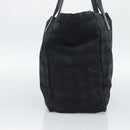 CHANEL New Travel Line Tote Bag Nylon Black CC Auth ka5162-4