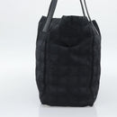 CHANEL New Travel Line Tote Bag Nylon Black CC Auth ka5162-5