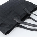 CHANEL New Travel Line Tote Bag Nylon Black CC Auth ka5162-6
