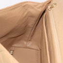 CHANEL Matelasse Hand Bag Lamb Skin Beige Gold CC Auth ka5163V-24