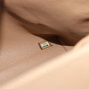 CHANEL Matelasse Hand Bag Lamb Skin Beige Gold CC Auth ka5163V-10