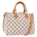 LOUIS VUITTON Damier Azur Speedy Bandouliere 25 Hand Bag N41374 LV Auth ka5166A-1