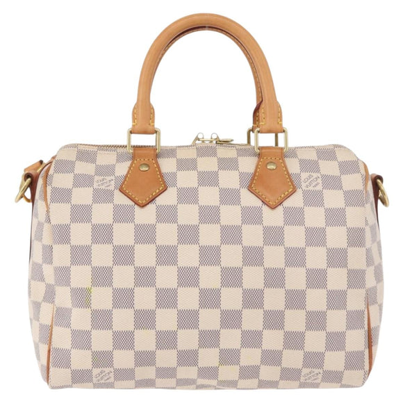 LOUIS VUITTON Damier Azur Speedy Bandouliere 25 Hand Bag N41374 LV Auth ka5166A