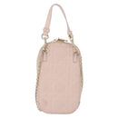 Christian Dior Chain Shoulder Bag Leather Pink Gold Auth ka5167-2