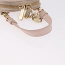 Christian Dior Chain Shoulder Bag Leather Pink Gold Auth ka5167-8