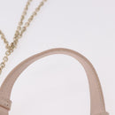 Christian Dior Chain Shoulder Bag Leather Pink Gold Auth ka5167-20