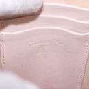 Christian Dior Chain Shoulder Bag Leather Pink Gold Auth ka5167-21