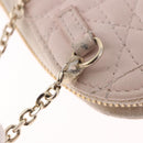 Christian Dior Chain Shoulder Bag Leather Pink Gold Auth ka5167-25