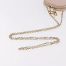 Christian Dior Chain Shoulder Bag Leather Pink Gold Auth ka5167-7