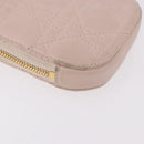 Christian Dior Chain Shoulder Bag Leather Pink Gold Auth ka5167-15