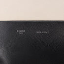 CELINE Vertical Cabas Small Hand Bag Leather 2way White Auth ka5169-17