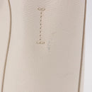 CELINE Vertical Cabas Small Hand Bag Leather 2way White Auth ka5169-5