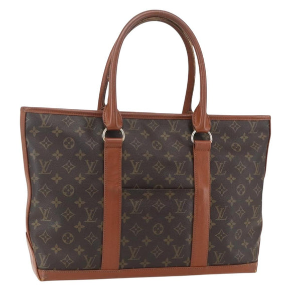 LOUIS VUITTON Monogram Sac Weekend PM Hand Bag M42425 LV Auth ka517