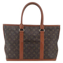 LOUIS VUITTON Monogram Sac Weekend PM Hand Bag M42425 LV Auth ka517-13