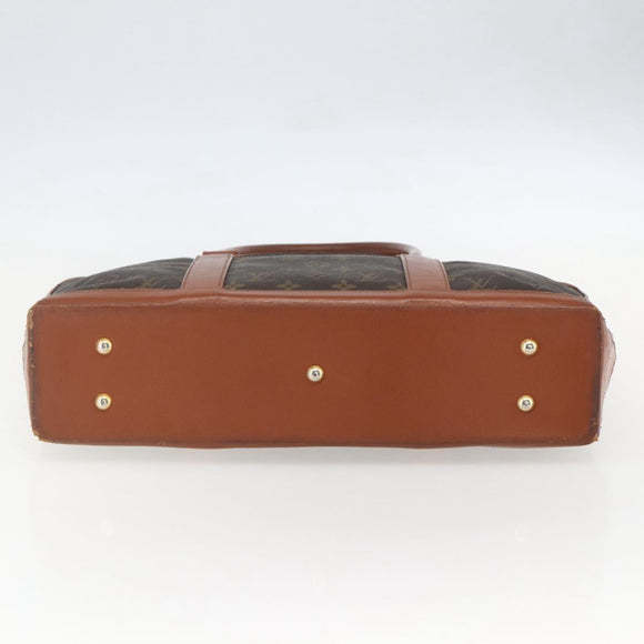 LOUIS VUITTON Monogram Sac Weekend PM Hand Bag M42425 LV Auth ka517