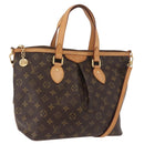 LOUIS VUITTON Monogram Palermo PM Tote Bag M40145 LV Auth ka5171A-1