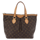 LOUIS VUITTON Monogram Palermo PM Tote Bag M40145 LV Auth ka5171A-13