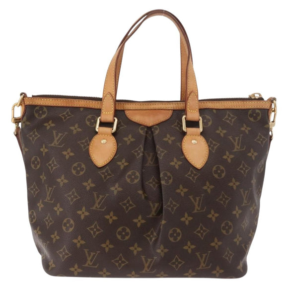 LOUIS VUITTON Monogram Palermo PM Tote Bag M40145 LV Auth ka5171A