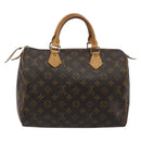 LOUIS VUITTON Monogram Speedy 30 Hand Bag M41526 LV Auth ka5172A-2