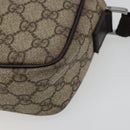 GUCCI GG Supreme Shoulder Bag PVC Leather Beige Silver 114291 Auth ka5174-15