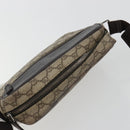 GUCCI GG Supreme Shoulder Bag PVC Leather Beige Silver 114291 Auth ka5174-6