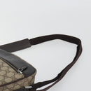GUCCI GG Supreme Shoulder Bag PVC Leather Beige Silver 114291 Auth ka5174-8