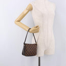 LOUIS VUITTON Damier Ebene Trousse Make Up Pouch N51982 LV Auth ka5177-21