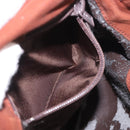 LOEWE Shoulder Bag Suede Brown Gold Auth ka5179-12