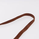 LOEWE Shoulder Bag Suede Brown Gold Auth ka5179-8