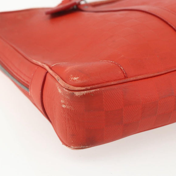 LOUIS VUITTON Damier Infini Porte Documents Voyage Bag N41143 LV Auth ka518