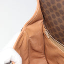 CELINE Macadam Shoulder Bag PVC Leather Brown Gold Auth ka5180A-20